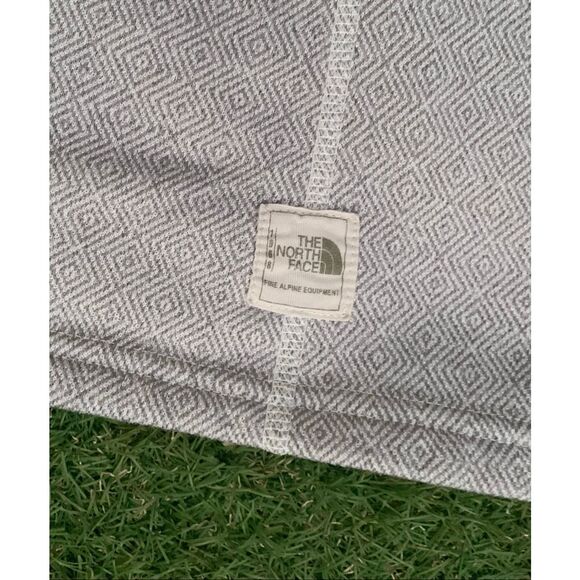 The North Face Crescent Ridge Shawl Gray FLEECE 1 button SWEATER JACKET Womens X - Picture 5 of 6